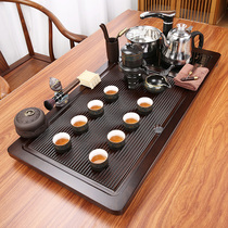  Kung Fu tea set Solid wood tea tray automatic household integrated kettle set simple living room tea table tea sea