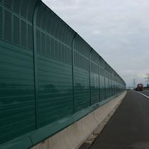 Highway sound insulation screen residential viaduct metal Railway Road outdoor noise board noise reduction custom Louver sound