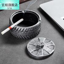 Nordic Ins Retro Ashtrays Personality Living Room Creative Home Trend Office Cement Brief Decorative Smoke Cylinders