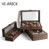 VI-ARICK leather watch storage box dust glass cover watch box watch jewelry box bracelet watch box