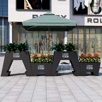 Custom sales department municipal landscape milk tea shop flower box outdoor combination courtyard flower bed flower trough commercial street