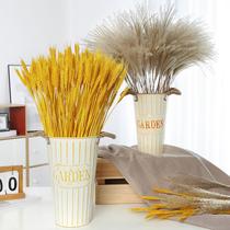 Natural wheat ears Reed dried flowers with vases home furnishings real flowers air dried bouquet opening ceremony decoration dry flower arrangement