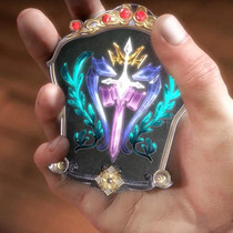 Douluo mainland surrounding weapons Tang Sanwu Soul Hall token full color alloy model small toy pendant