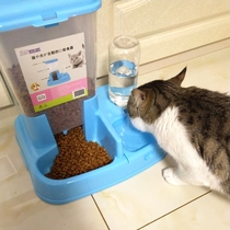 Cat Bowl Cat Food Double Bowl Food Pot Rice Bowl Rice Pot Rice Pot Drinking Machine Pet Dog Automatic Feeder Cat Supplies