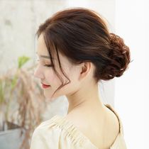 Wig female low ball head flower hair hair curl Hairband fluffy natural hair bag Japanese Korean style costume style hair
