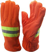 Flame retardant non-slip Postal Office package gloves protective logistics fire protection express thermal insulation long rubber gloves gloves