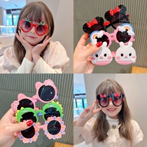 New children sunglasses cute baby sunglasses kid Anti-UV men and women Fashion Cool Cartoon Glasses Tide