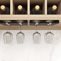 Creative tall cup holder red wine shelf upside down household hanging stainless steel ornaments light luxury high-end storage rack