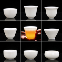 Wenhuang water cup single cup tea cup ceramic home Japanese Master Cup white porcelain tea cup green tea bowl smell tea cup