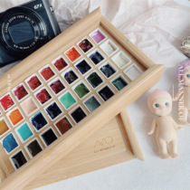AMO US A painted special watercolor full set of 36 color Japanese maki teachers watercolor the same