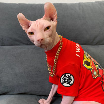 Sphinx clothes cotton hairless cat autumn and winter sweatshirt German dwarf cat vest air-conditioned clothing