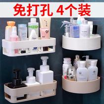 Large shelf hanging on the wall to put things on the wall non-perforated toilet bathroom washroom rack toilet triangle