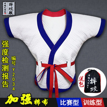 Chinese style wrestling clothes Red and blue traditional wrestling clothes Chinese style wrestling clothes girdle thick cotton wrestling clothes