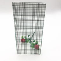 Taijing clip Juan silk stripe art glass screen porch background partition glass personalized customization