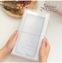 South Korea loose-leaf strapped with grento sticker collection slim material card album stationery collection data storage book