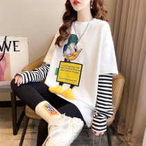 Pregnant Woman Spring Clothing Suit Fashion Beat Undershirt Tennis Red 2022 Spring New Big Code Advanced Sensation Blouse Spring Autumn Beat