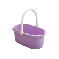 Single-barrel mop large-capacity rectangular thickened household squeezed plastic large wash bucket sponge potapa pool mop