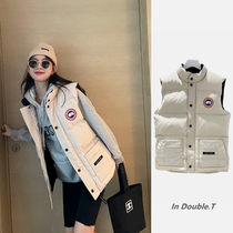 Big goose down vest solid color Foundation couple sleeveless vest wear-resistant waterproof windproof warm jacket