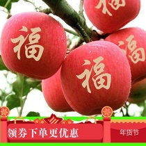 Apple stickers fruit stickers Fuji lettering printing transparent paper patterns good luck all things Hengtong art copybook