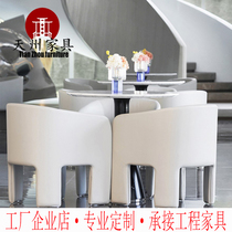  Evergrande sales office Negotiation table and chair leisure area Reception sofa Hotel club Golden Mantis model room furniture customization