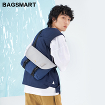 (Anchor recommendation) Couple with diagonal satchel trendy single shoulder satchel casual bag poor bag man