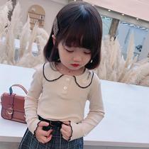 Girl autumn 2021 New Korean leisure children long sleeve T-shirt female baby spring autumn base shirt foreign tide