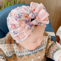 European and American children knotted bow hat Newborn pullover hat Spring and Autumn baby fetal hat Baby Indian Baotou