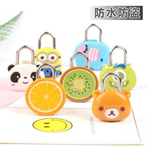 Cartoon small lock head dormitory cabinet drawer lock cute small mini lock luggage lock student home padlock
