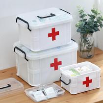 Medicine box family small medical box drug storage box large capacity medical bag multi-layer first aid kit medical box household