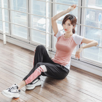 Sports fitness suit women loose breathable fashion professional running fast clothes Net red yoga suit summer thin model