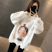 Pregnant women autumn set fashion T-shirt long sleeve new coat Net Red large size sweater autumn 2021 spring and autumn