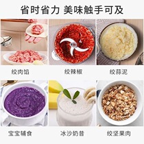 Meat grinder household electric small stainless steel multifunctional minced meat cooking machine mixer shredded vegetables stuffing
