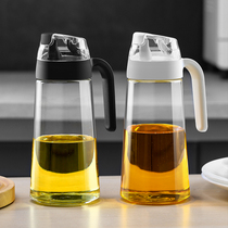 Oil Pot Glass Automatic Opening And Closing Oil Bottle Pot Kitchen Large Capacity Oil Tank Jug Home Not Hanging Oil Gravity Induction Oil Bottle