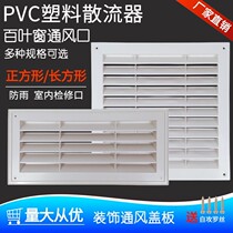 Indoor plastic shutter vent ventilation window kitchen door toilet door wall hole ceiling air circulation cover