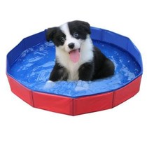  Dog swimming pool Household large dog golden retriever special pet bath basin foldable cat bathtub bucket is cheap
