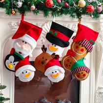 Christmas stockings candy bags Christmas decoration old socks gift socks decorative socks large Christmas socks gift bags