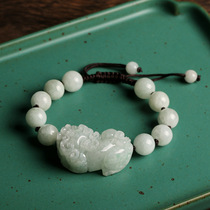 Natural Jade jade bracelet men and women hand woven Jade hand string 10mm round beads