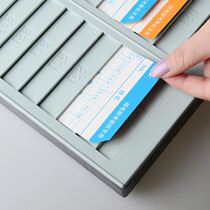 Put wall-hanging attendance rack simple attendance board attendance card storage card record card slot card board employee card card punch paper
