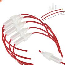 5Pcs lot White In Line 5x20mm Glass AGC Fuse Holder Splash P
