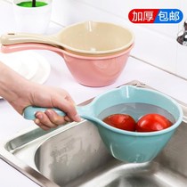 Plastic water ladle thickened long handle Water spoon Home Kitchen Toilet Beat Water Scoop