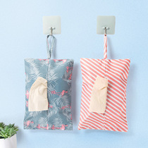 Can hang tissue box waterproof Oxford cloth tissue paper towel hanging bag paper bag home box car bedside