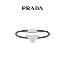 Prada womens soft sheep leather woven bracelet jewelry