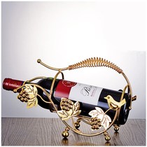 Red wine rack ornaments modern light luxury simple home Creative wine rack wine rack storage display rack wine bottle shelf