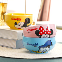 Japanese ceramic rice bowl Small rice bowl Childrens bowl Creative student soup bowl Cute cartoon tableware Salad dessert bowl