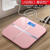 Household human body weight scale female small scale human body scale battery charging electronic scale for punching girls small 