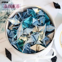 Gift box set lucky thousand Paper Crane Origami strip stack flash drill Thousand Paper Crane round lighting creative finished diy hand
