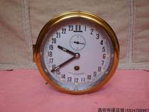 Machinery inventory old goods 24 hours 108 pure copper new old ship clock hanging clock hanging clock aviation clock