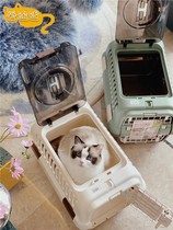 Likhir pet air box car cage cat dog out carrying bag space capsule cat bag (spot)