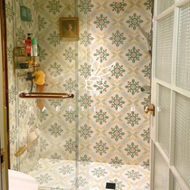 Nordic retro tiles fresh pastoral green tiles bathroom kitchen balcony garden non-slip wear-resistant wall tiles