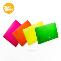 TOPTEAM neon color document box File box Plastic data paper storage box Drawer desktop office for primary school students Junior high school students